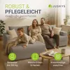 Juskys Sofa Coredo - Hellgrau, moderne Couch aus Cord mit Produktbild-Vorschau 6