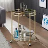 Carrello di design james gold ø 57 cm tavolo portaoggetti Anteprima dell’immagine prodotto 2