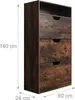 Armadietto porta scarpe Relaxdays con ripiano, LxPxA: Anteprima dell’immagine prodotto 4