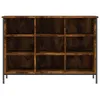 vidaXL Schuhregal Räuchereiche 100x35x70 cm Holzwerkstoff Produktbild-Vorschau 3