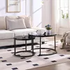 Home Heaven® Couchtisch Rund Schwarz Marmor 2er Set – Produktbild-Vorschau 6