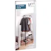 The image shows the packaging of a garment rack, with a partial view of the product on display. Náhled obrázku produktu