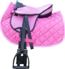 A pink saddle and saddle pad set for a child's pony. Produktbild-Vorschau
