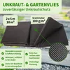 TTL GARDEN Unkrautvlies 10m² 2x5m Schwarz 100g/m² Produktbild-Vorschau 2