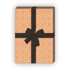 Geometrisches Vintage Geschenkpapier im Retro Design, lachs Produktbild-Vorschau 2