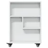 vidaXL Carrello portaoggetti stretto bianco 48x13x68 cm Anteprima dell’immagine prodotto 4