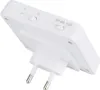 A white LED night light with a plug and control switches. Voir les images du produit