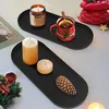 Tablett Schwarz Deko Extra groß 38 x 15 cm, Edelstahl Produktbild-Vorschau 5