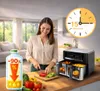 Heißluftfritteuse 12 L Dual Zone 2x 6 L 2800 W 10 Programme Produktbild-Vorschau 5