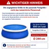Happy People Pool Telo solare rotondo per piscine Quick Up Anteprima dell’immagine prodotto 4