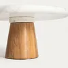 HOMLA MARBEL Mramorový tanier na akáciovej nohe 28 x 13 cm Náhľad obrázku produktu 2