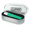 Clipper Metall Feuerzeug Grün Muster, nachfüllbar, Produktbild-Vorschau 2