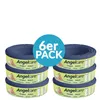 A product shot of multiple Angelcare refill cassettes stacked in two columns, with a blue circular overlay indicating '6er PACK'. Náhled obrázku produktu