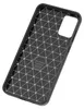 The back of a black phone case with a geometric pattern. Produktbild-Vorschau