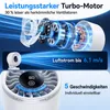 Wandventilator mit Saugnapf, 4000mAh Akku, 5 Stufen, Touch, Produktbild-Vorschau 5