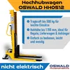 Hochhubwagen HH0512 - 500 kg Tragkraft, 1.150 mm Hubhöhe Produktbild-Vorschau 2