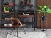 Minimalistický písací stôl RENO - čierny / orech Náhľad obrázku produktu 12