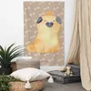 Mr. & Mrs. Panda Wandteppich Mops Krone - Hundeglück - Produktbild-Vorschau 2