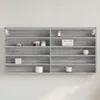 vidaXL Vitrinenschrank Grau Sonoma 100x8,5x50 cm Produktbild-Vorschau 2