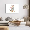 Poster - Poster ohne Rahmen - Känguru Mama Kind - 100x70 cm Produktbild-Vorschau 6