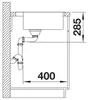 Blanco Supra 400 - Zlewozmywak, 440x500 mm, stal nierdzewna Podgląd zdjęcia produktu 3