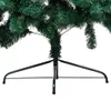 The base of a green artificial Christmas tree with its black metal stand. Náhľad obrázku produktu