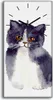 Küchenuhr Bürouhr Leinwand Uhr 30x60 Malerei Tiere Katzen Produktbild-Vorschau 1