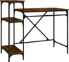 vidaXL Psací stůl s policí kouřový dub 105x50x90 cm výrobek Náhled obrázku produktu 1