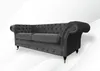 Chesterfield 3Sitzer Graue xxl bix Sofas Möbel Neu Produktbild-Vorschau 1