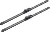 Two windshield wiper blades are shown diagonally against a white background. Produktbild-Vorschau