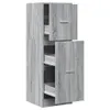vidaXL Apothekerschrank Grau Sonoma 40x41x118 cm Produktbild-Vorschau 1
