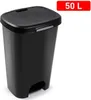Treteimer - schwarz - Kunststoff - 50 l Produktbild-Vorschau 3