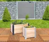Pflanzgefäß aus Lärchenholz mit Silber-Beschlägen : 40 x 40 Produktbild-Vorschau 10