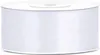A roll of white satin ribbon. Podgląd zdjęcia produktu