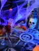 Spinnennetz mit Spinnen Halloween-Deko weiss 100 g 35qm - Produktbild-Vorschau 3