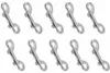 Karabinerhaken 10er Set mit 2 Ösen - Ösen ca. 10 mm Produktbild-Vorschau 1