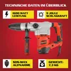HECHT 1069 Bohrhammer SDS-Max | 1600 W | mit Koffer | Produktbild-Vorschau 8