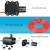 Collage of product images showing different parts and features of a water pump. Produktbild-Vorschau