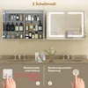 HOMCOM Spiegelschrank Bad mit LED-Beleuchtung und Produktbild-Vorschau 10