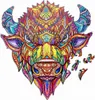 Dřevěné puzzle pohádkový bizon L Náhled obrázku produktu 1