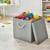 4 Stück Hellgrau Faltbox 30 x 30 x 30 cm Aufbewahrungsbox Produktbild-Vorschau 5