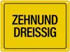 40. Geburtstag Metallschild mit Spruch: Zehnunddreißig Produktbild-Vorschau 1