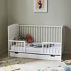 Babybett Kinderbett 70x140 cm mit Schublade und Matratze Produktbild-Vorschau 7