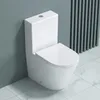 doporro WC à poser céramique blanc toilette avec réservoir Voir les images du produit 3