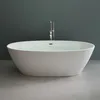 Mai & Mai Freistehende Badewanne Weiß 170x79x56 cm Oval Produktbild-Vorschau 2