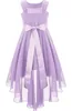 Mädchen Partykleid Gr. 128 cm – Festliches Chiffon Kleid Produktbild-Vorschau 2