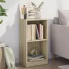 vidaXL Bücherregal Sonoma-Eiche 40x24x75 cm Holzwerkstoff Produktbild-Vorschau 2