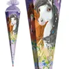 ROTH Schultüte groß Blumenpferde Glitter 85 cm eckig Produktbild-Vorschau 3