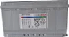 A gray Bosch car battery with a label showing safety instructions and language options. Produktbild-Vorschau