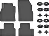 Gummimatten Mit Stoppern Für: Volvo C30 (2006-2012) Schwarz Produktbild-Vorschau 1